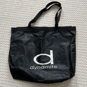 Dynamite zippered closure bag